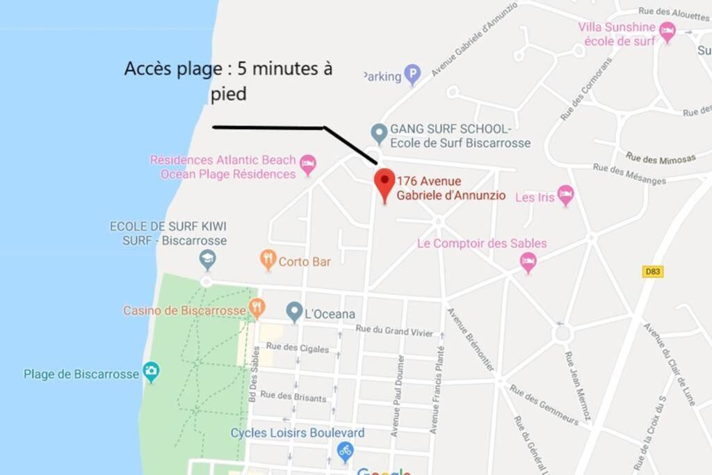 Maison 4 A 5 Personnes Au Pied Des Plages Бискаррос Экстерьер фото